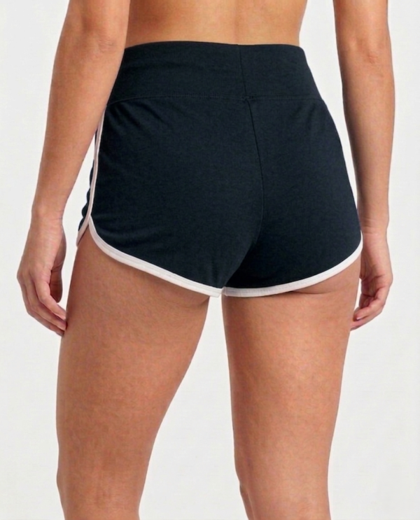 TRE Womenâ€™s Dri-Fit Cotton Spandex Athletic Shorts | Slim Fit Gym & Running Shorts
