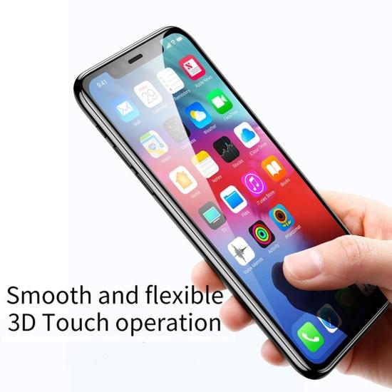 100% Genuine - 2 x Baseus 3D Full Coverage Tempered Glass for iP