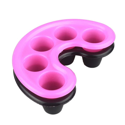 Trendy Look 5 Fingers Holes Soak Bowl Nail Art Tips Hand Soak Tray Nail Soaking Manicure Bowl for Ac