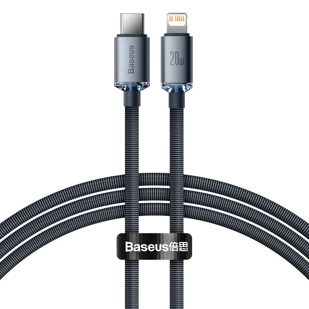 Baseus Crystal Shine 20W Fast Charging & Data Cable USB Type C to Lightning 20W