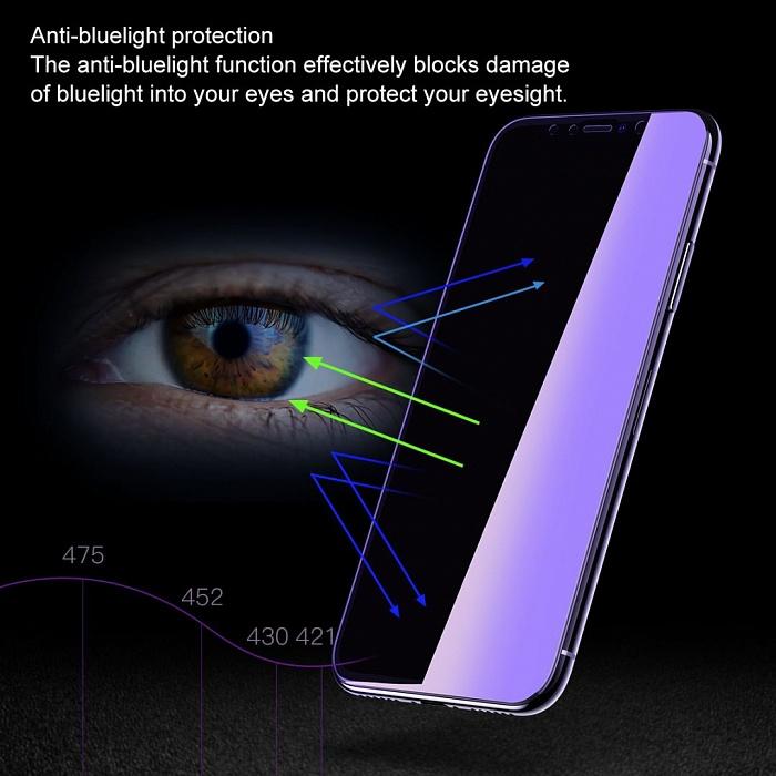 X-Level Anti-Blue-Ray 3D Tempered Glass Full Screen Protector for iPhone 11 Pro - 5.8 inch