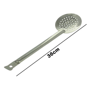 Stainless Steel Skimmer for Frying Puris, 36Cm Oil Strainer, Spoon