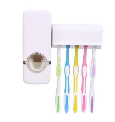 Toothbrush Holder with Toothpaste Sqeezer