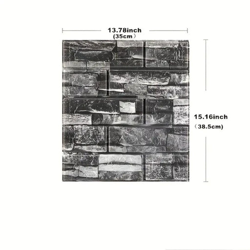 5Pcs 3D Wall Stickers Wallpaper Foam Soft Tiles, Bedroom Faux Brick Wallpaper Decoration, Waterproof