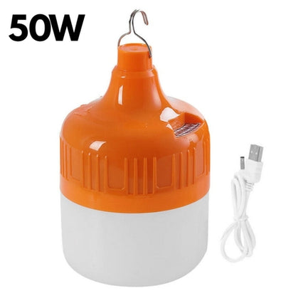 Waterproof LED Outdoor Lighting Ball Bubble Bulb Rechargeable Lamp 3 Light Mode Emergency Night