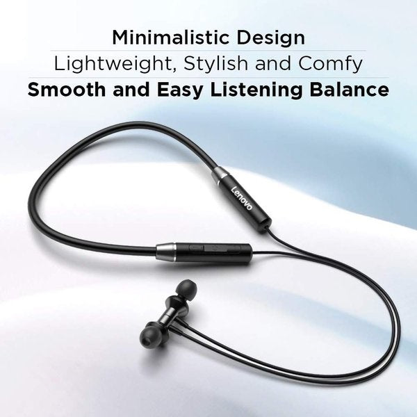 Lenovo HE05 Wireless Bluetooth 5.0 in-Ear Neckband Earphones with Mic