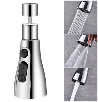 360° Rotating Faucet Aerator Attachment | Adjustable Kitchen Sink Sprayer with Extendable Nozzle