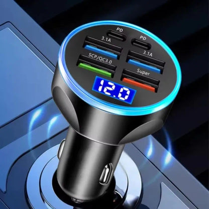 Dual Port USB 66W Fast Car Charger Suitable for Different Models of Mobile Phones