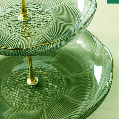 Glass Cake Holder Space