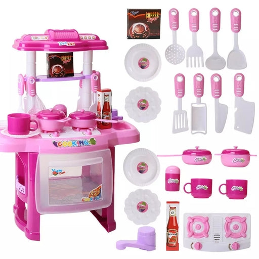 Pretend Play Mini Simulation Kitchen Cooking Toys Kids Girl Cooker Toy - Big Size 47Cm X 37Cm X 21Cm