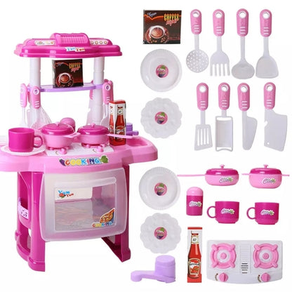 Pretend Play Mini Simulation Kitchen Cooking Toys Kids Girl Cooker Toy - Big Size 47Cm X 37Cm X 21Cm