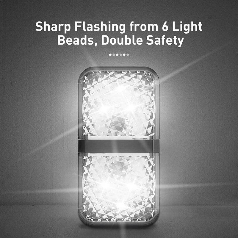 Baseus 2pcs 6 LEDs Car Opening Door Warning Light