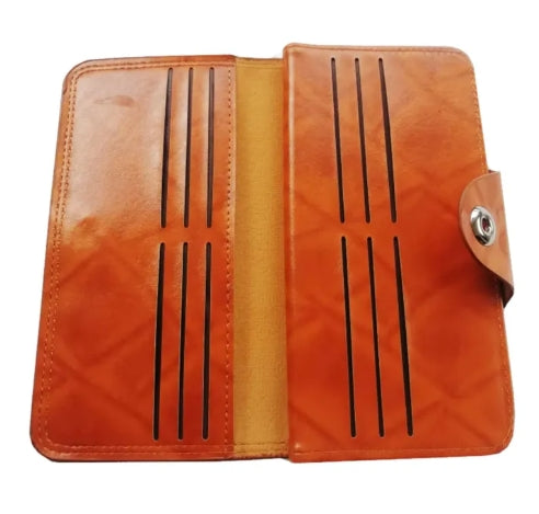 Multi-Functional Men's Wallet Slim PU Leather Long Multi-Card Holder