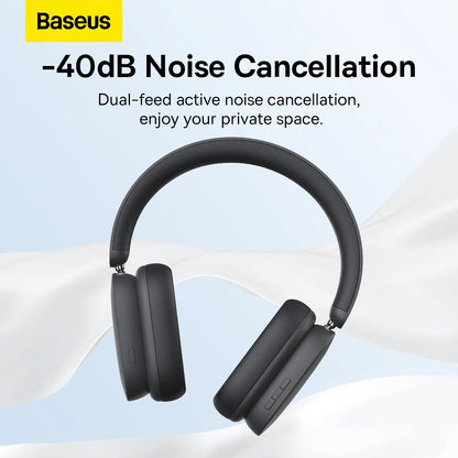Baseus Earphone Bluetooth Bowie H1 wireless headphones BT 5.2 with ANC  ( Active Noise Cancelling )