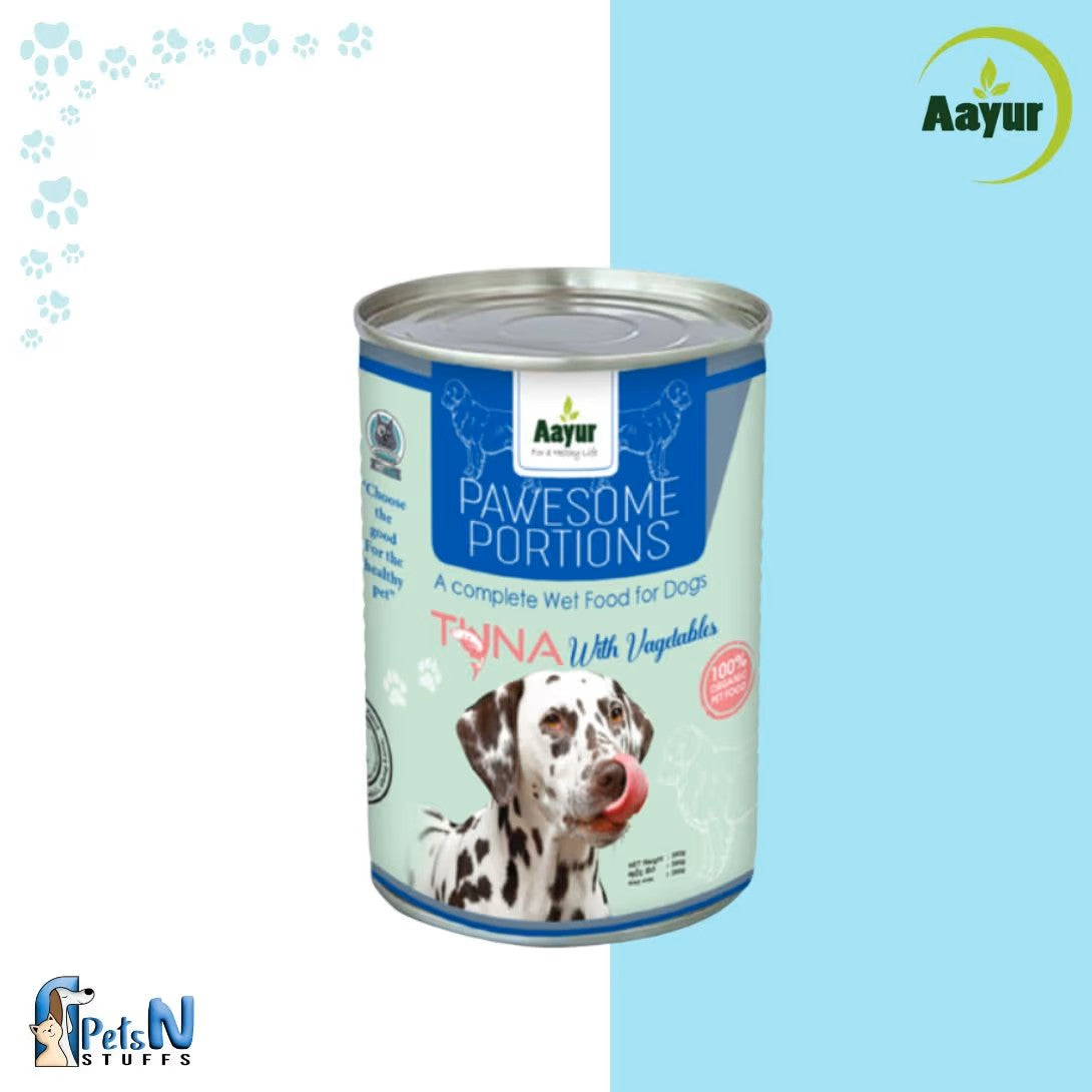 Aayur Tuna with Vegetables Dog Wet Food 380G