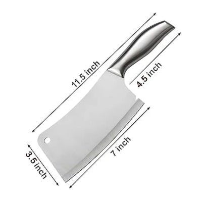 Professional Butcher Chopper Cleaver Knife Stainless Steel Premium Meat and Vegetable Knife