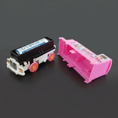 Electric Train Set with 9-Piece Railway Track Toys for Kids
