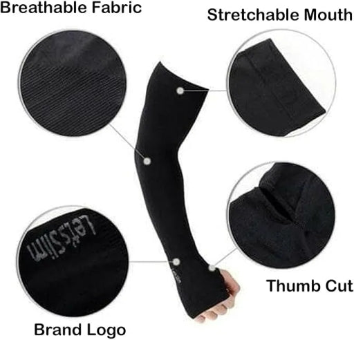 Arm Sleeves for Men & Women UV Protection Hand Sleeves Sun Protection, Running, Hand Cover