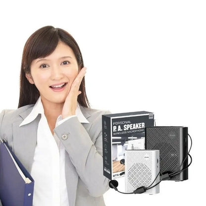 Teaching Training Loud Personal PA System Portable FM Radio Wireless Headset Mic Mini Voice Recorder