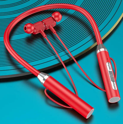 Magnetic Neckband Bluetooth Earphones – Wireless Sports Headphones with HD Sound & Built-in Mic