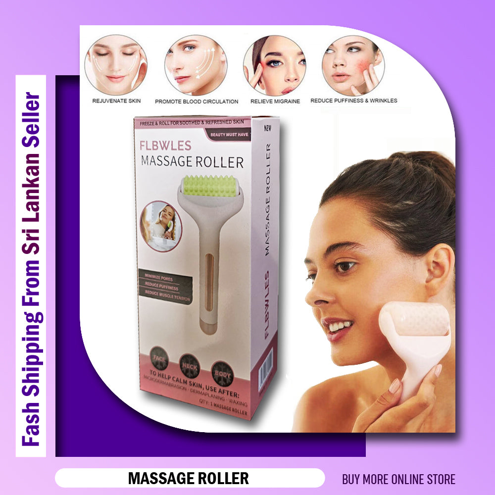 FLBWLES Flbwles Massage Roller Massager for Face Cooling Neck Skin Tightening Roller Brighten Complexion and Reduce Anti- Wrinkles Facial Skin Lifting, Under Eye Puffiness for Womens face massager