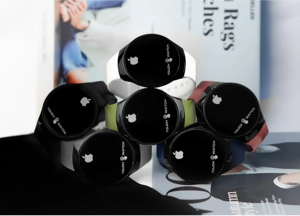 Women Apple Logo Touch Watch LED