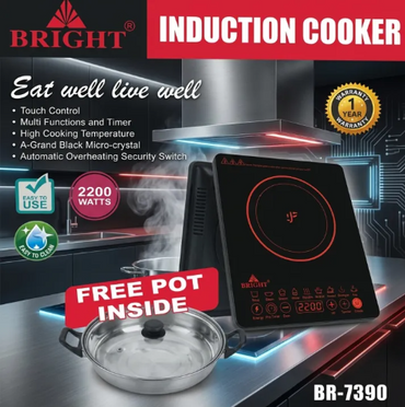 Induction Cooker 2200W with 6 Months Warranty