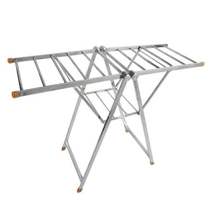 Heavy Duty Stainless Steel Folding Cloth Drying Rack Luxury Cloth Dryers Stand
