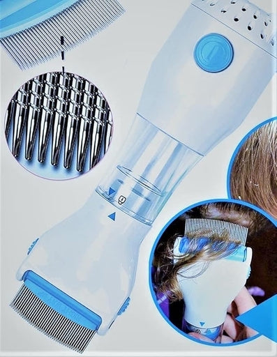 Painless Lice Removal with Electric Vacuum Comb Automatic Dandruff and Lice Tretment Device