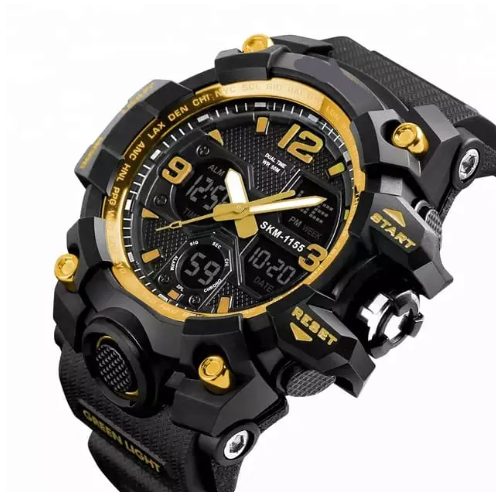PIAOMA 1155B Men Sports Military LED Display Digital Watches Fashion Alarm Clock Relogio Masculino W