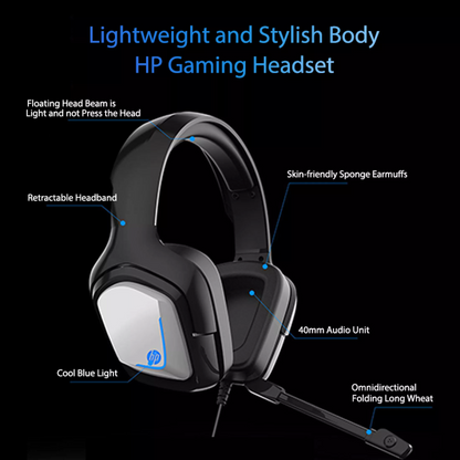 HP H220GS virtual 7.1 Gaming Headphone with Omnidirectional Folding Microphone