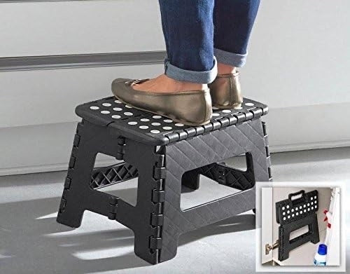 Folding Foot Step Stool Multi Purpose Plastic Foldable Easy Storage Home Kitchen