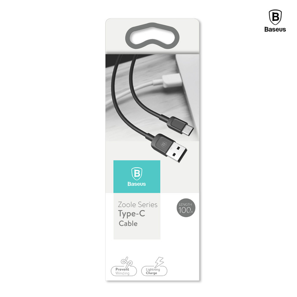 Zoole Series Type-C Cable 3.0A - 100cm - Black