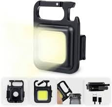 OB Keychain Work Light, Keychain Flashlights 4 Light Modes, 1000 Lumens Bright Rechargeable Portable