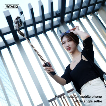 Rtako L08 Mini Anti-shake Electric Gimbal Stabilizer - Ultra-Compact Design: Lightweight and easy to carry, making it ideal for travel and daily use
