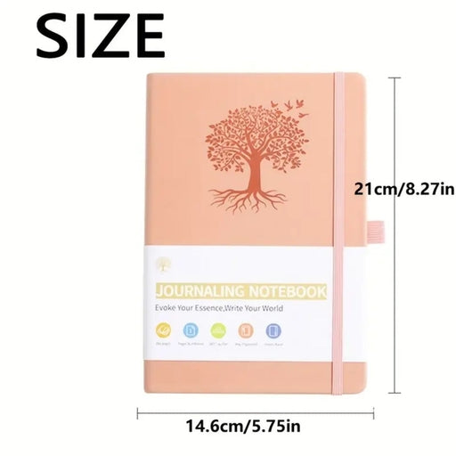 Elastic Strap Journal Notebook Office Work Planner Faux Leather Solid Color Business Notebook