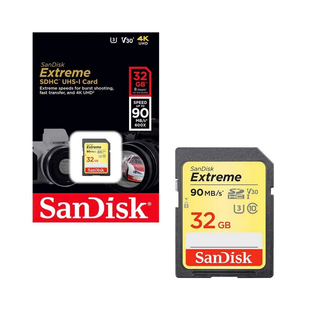 San Disk Extreme UHS-I SDHC / SDXC Camera Memory Card - 32GB  64GB 128GB