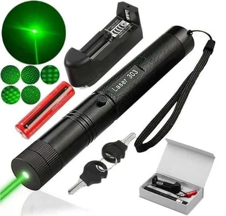 Rechargeable Green Laser Light 303, Rechargeable Green Laser Pointer | Powerful Laser Pen for Party, Disco Light Green Long Range Laser Pointer Pen