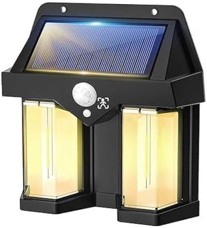 Dual LED Filament Solar Sensor Light Rechargeable Battery 3 Modes Waterproof CL-228