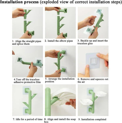 Wall-Mounted Soap Dish Multi-Layer