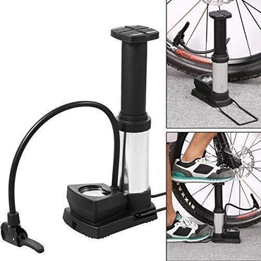 Foot Pump Cycling Pedal Air Inflator Car Bike Football Balloons Accessories