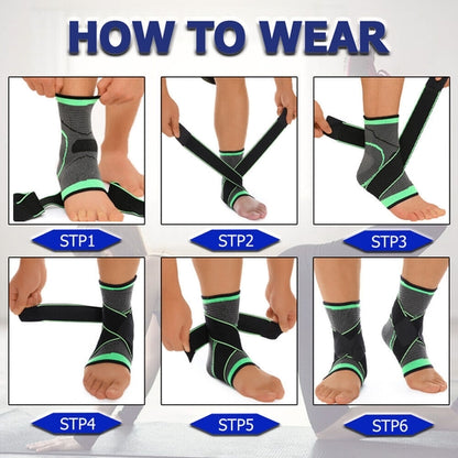 Ankle Brace Support Compression Sleeve Plantar Stabilizer Pain Relief Foot Wrap