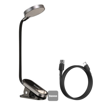 Baseus Led Desk Lamp Clip-On Night Light Reading Computer Keyboard illuminated Eye Protection Lamp With USB Charging