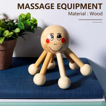 Tension Relief Wood Head Scalp Massage Equipment