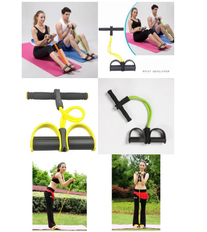Resistance Band Pull Reducer Body Trimmer | Yoga & Gym Elastic Fitness Equipment for Tummy & Waist