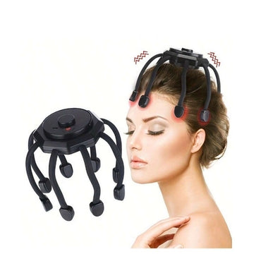 360° Bliss,Rechargeable Head Massager with 3 Modes of Vibration, Cordless Electric Octopus