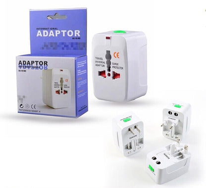 All in One Universal International Plug Adapter World Travel AC Power Charger Adaptor with AU US UK