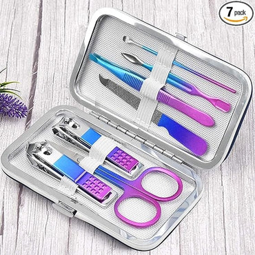 7 In 1 Pcs Manicure and Pedicure Set Random Clrs