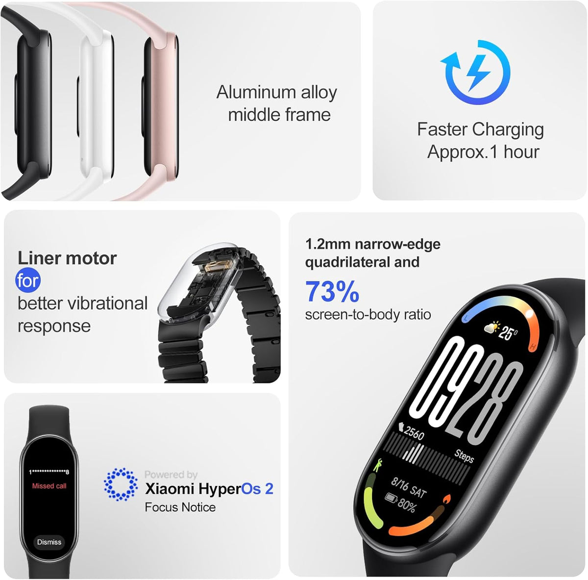 Xiaomi Mi Smart Band 9 / 10 International Version Multi Languages