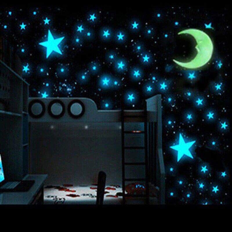 High Radium Star Stickers High Quality 3D Light Emitting Stars - 40 Pcs Radium Luminous Stars